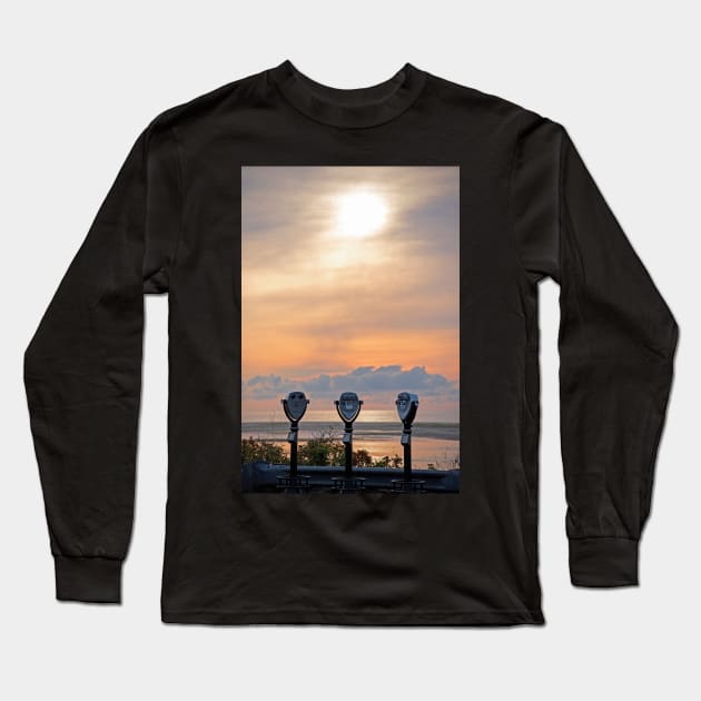 Don't look directly into the sun Chatham MA Cape Cod Trio Long Sleeve T-Shirt by WayneOxfordPh